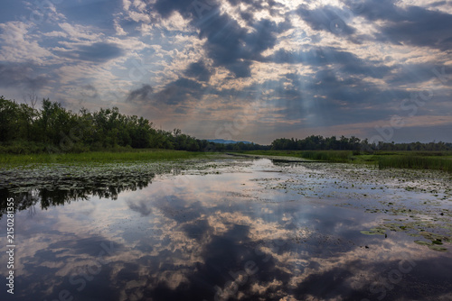 A Beautiful Backwater Lake Of The Mississippi River