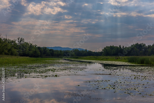 A Beautiful Backwater Lake Of The Mississippi River