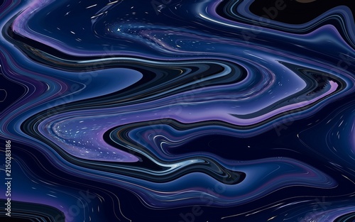 Bild auf Leinwand Abstract digital swirl background with vibrant colors creating a mesmerizing flu