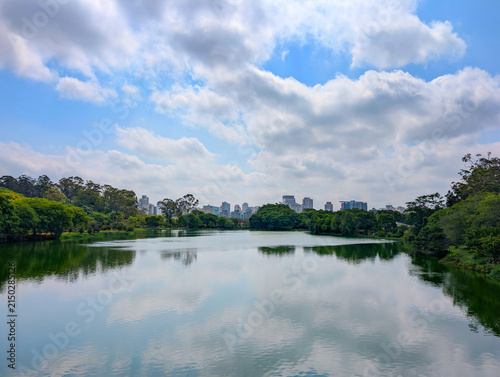 Lake  Ibirapuera park Sao Paulo
