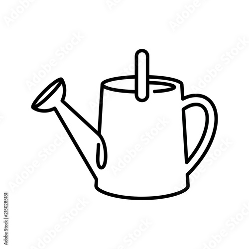 Classic watering pot outline icon for garden care and plant hydration.
