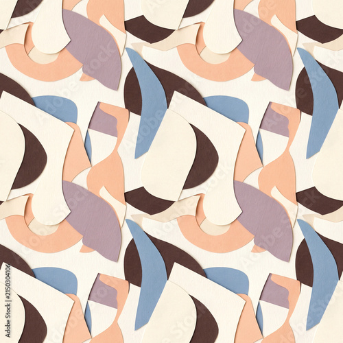 Modern Paper Cut Pattern