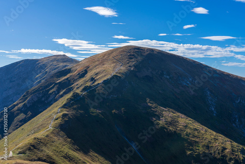 Red Peaks in the Western Tatras in September.