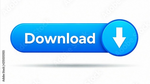 Obraz na płótnie Modern download button with arrow icon