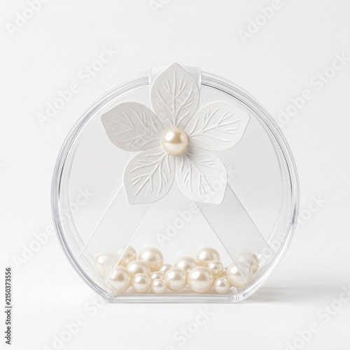Luxury Transparent Acrylic Gift Box With Crystal Clear Rounded Design.