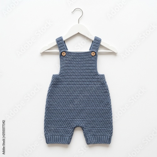 Handcrafted Baby Crochet Romper Made From Luxurious Organic Cotton Yarn.