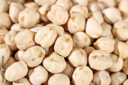 Crispy Salt Fried Chickpeas from Xinjiang - Healthy Protein Snack Food Macro Photography