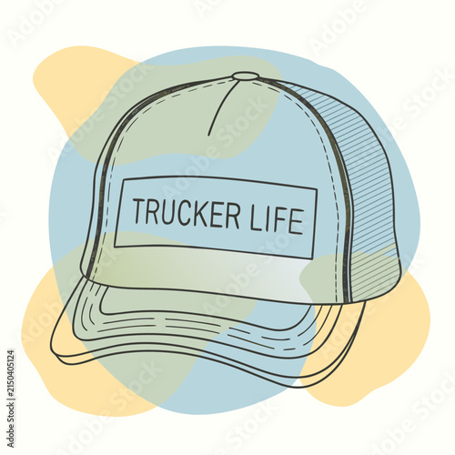baseball cap vector illustration