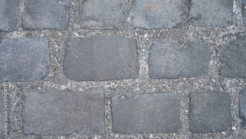 Canvastavla Rough Grey Stone Pavement Texture Background with Gravel Grout