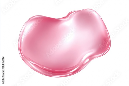 Minimal jelly gel form isolated for modern design and skincare visuals.