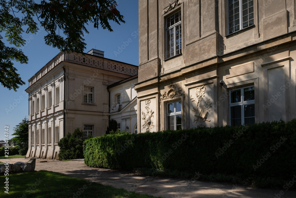 Fototapeta premium Budynek pałacu w miasteczku Ciążeń w Wielkopolsce