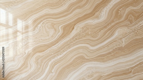 Abstract Swirling Marble Texture with Natural Light Reflections.