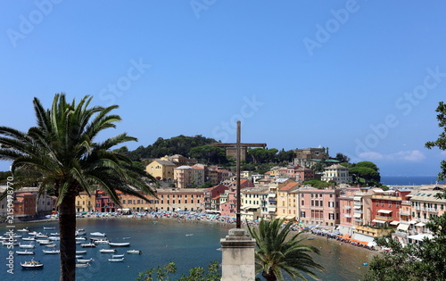 Obraz na płótnie Sestri Levante in Ligurien im Sommer