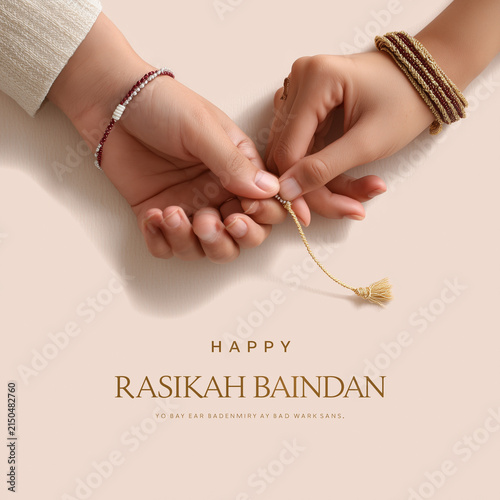 Beautiful Raksha Bandhan festival celebration featuring a loving brother and sister celebrating the sacred bond of siblings, with traditional rakhi, festive decorations, gifts, sweets, and a warm fami