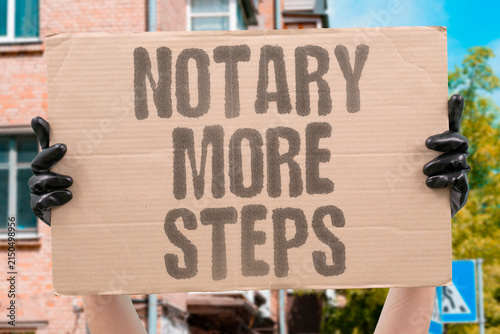 Obraz na plátně "Notary more steps" Getting a signature witnessed adds unexpected layers
