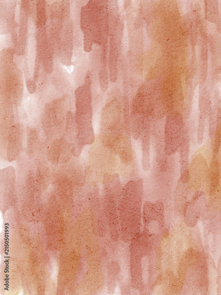 Fototapeta premium Light pink and red watercolor background with vertical washes. Hand painted artwork creates an expressive textured surface. For stationery, greeting cards, branding, packaging and textile design.