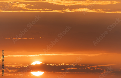 Canvas Print sunset in the sky