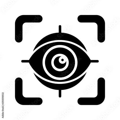 Obraz na plátne surveillance glyph icon
