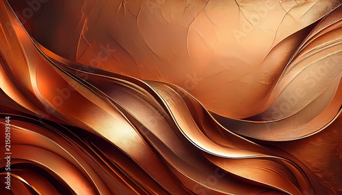 Abstract Textured Background With Metallic Coppery Hues