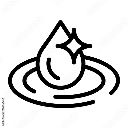 Foto cleaning Line Icon