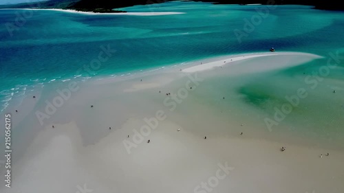 Aerial view of Hill Inlet swirling sands in the Whitsundays