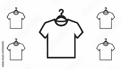 T-Shirt Icon Collection with Hangers