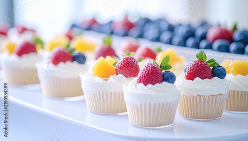 色とりどりのフルーツのデザートビュッフェ　Colorful fruits dessert buffet
