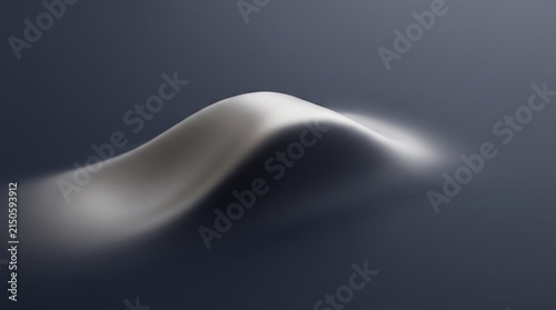 A flowing, ethereal ribbon of light against a dark, gradient background.
