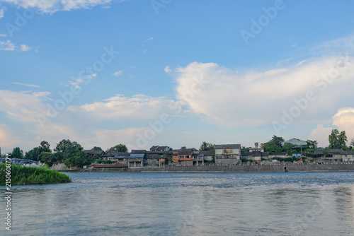 Scenery of Yuantong Ancient Town Chongzhou Chengdu Sichuan China