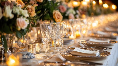 Elegant table setting for a special event