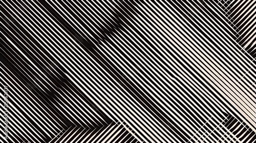 Abstract Geometric Pattern with Diagonal Lines and Shapes