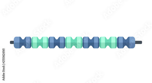 Swimming Pool Lane Float Divider Vector Illustration
