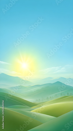 landscape with mountains