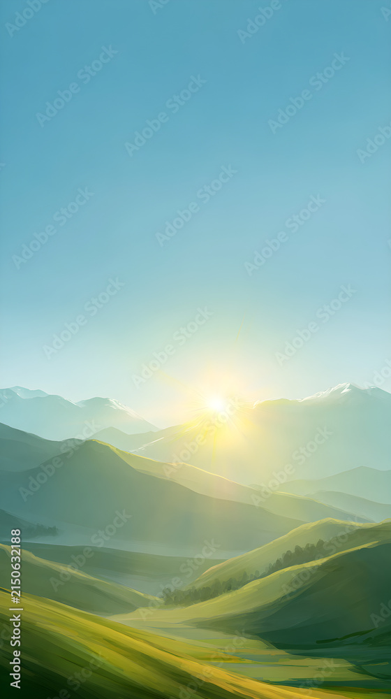 Obraz premium landscape with mountains