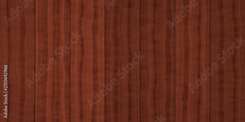 Obraz na plátně Mahogany Wood Vertical Plank texture background, smooth wooden plank pattern, fo
