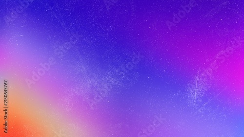 Abstract vibrant gradient background with subtle noise texture, blending orange, purple, and blue hues for a modern digital aesthetic