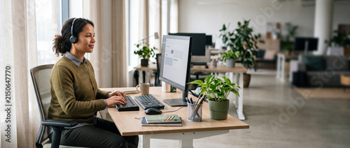 Blind Professional Working with Accessible Computer Technology