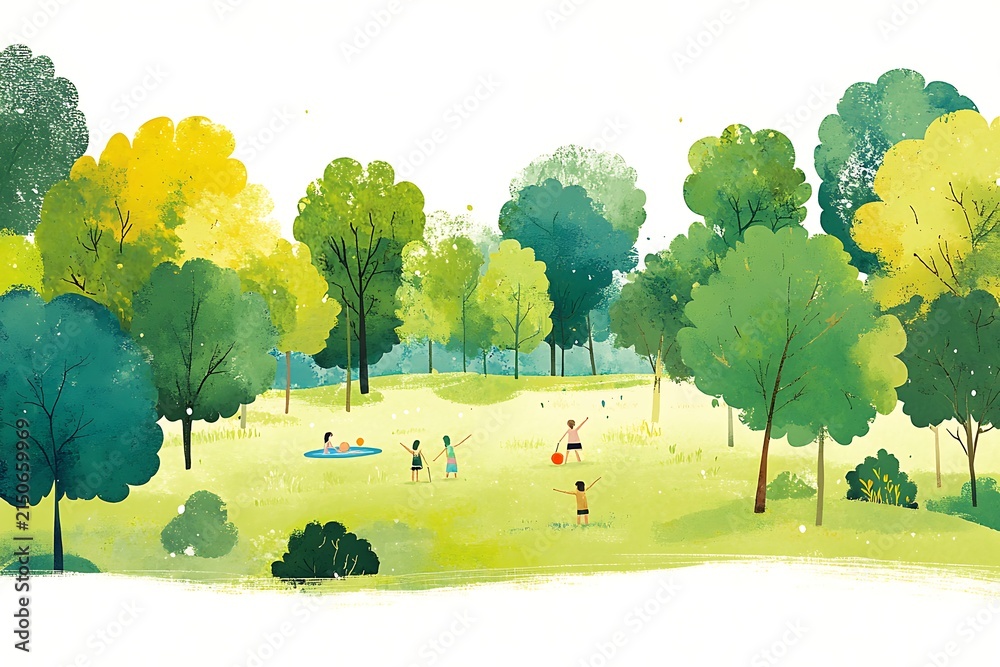 Obraz premium Serene day in the park