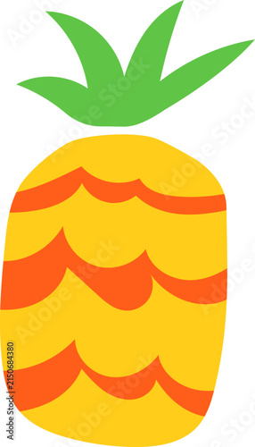 pineapple vector illustration