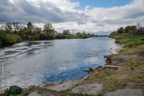 Pregolya River near Gvardeysk, Kaliningrad Oblast. Russia