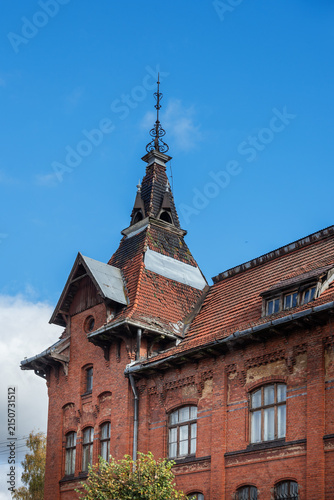 Building of the former German psychiatric clinic in Gvardeysk, Russia