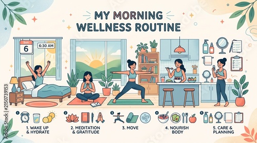 My Morning Wellness Routine A Guide to Starting Your Day with Intention and Health