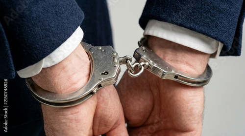Man in Suit Handcuffed - Prisoner Arrest Crime Justice