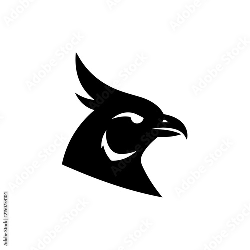Premium Bird Crest Icon With Bold Design For Professional Brand Identity Vector illustration