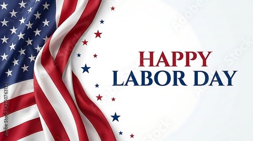 Celebrating american workers a patriotic labor day greeting for 2026 with stars and stripes