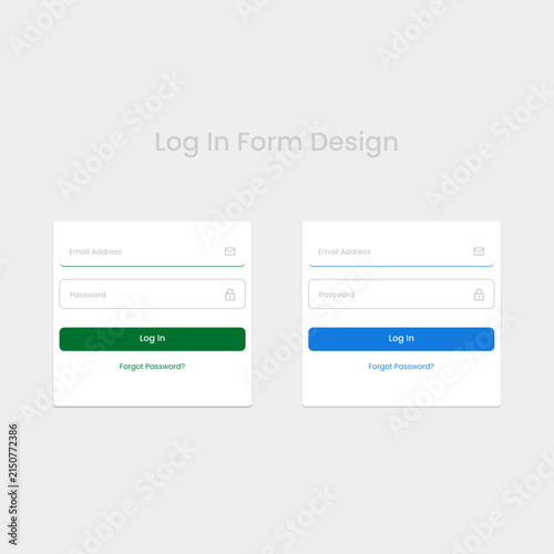 login form for web