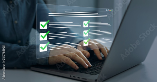 Foto Online data documentation checklist survey