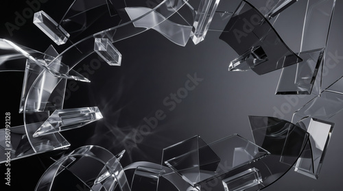 Abstract glass background