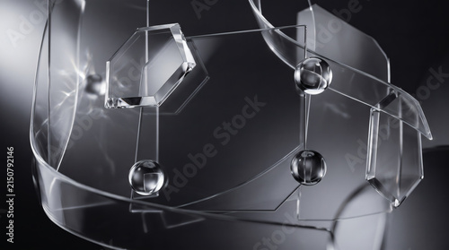 Abstract glass background