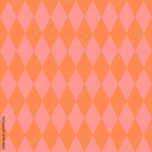Seamless Retro Geometric Pattern with Pink Triangles, Diamonds, Squares and Plaid Shapes for Vintage Textile Wallpaper, Fabric, Tile and Decorative Ornament Design